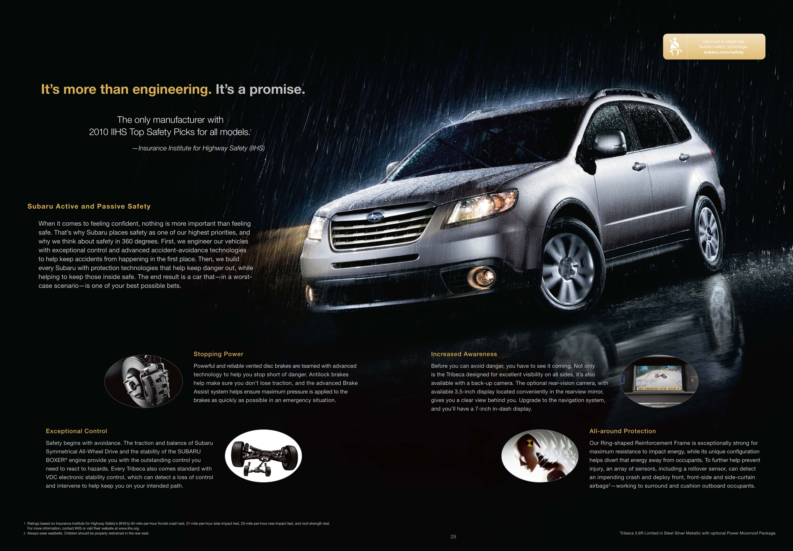 2011 Subaru Tribeca Brochure Page 9